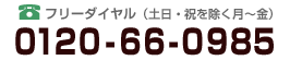 フリーダイヤル（土日・祝を除く月～金）0120-532-170